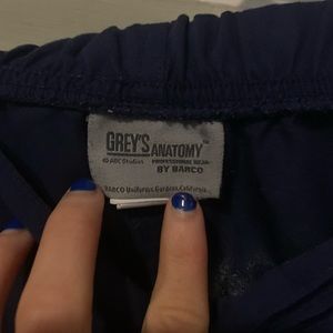 Navy blue greys Anatomy scrub pants xs